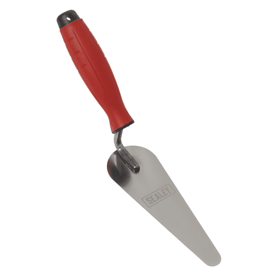 Stainless Steel Narrow Gauging Trowel with Rubber Handle 160mm Model No- T1225