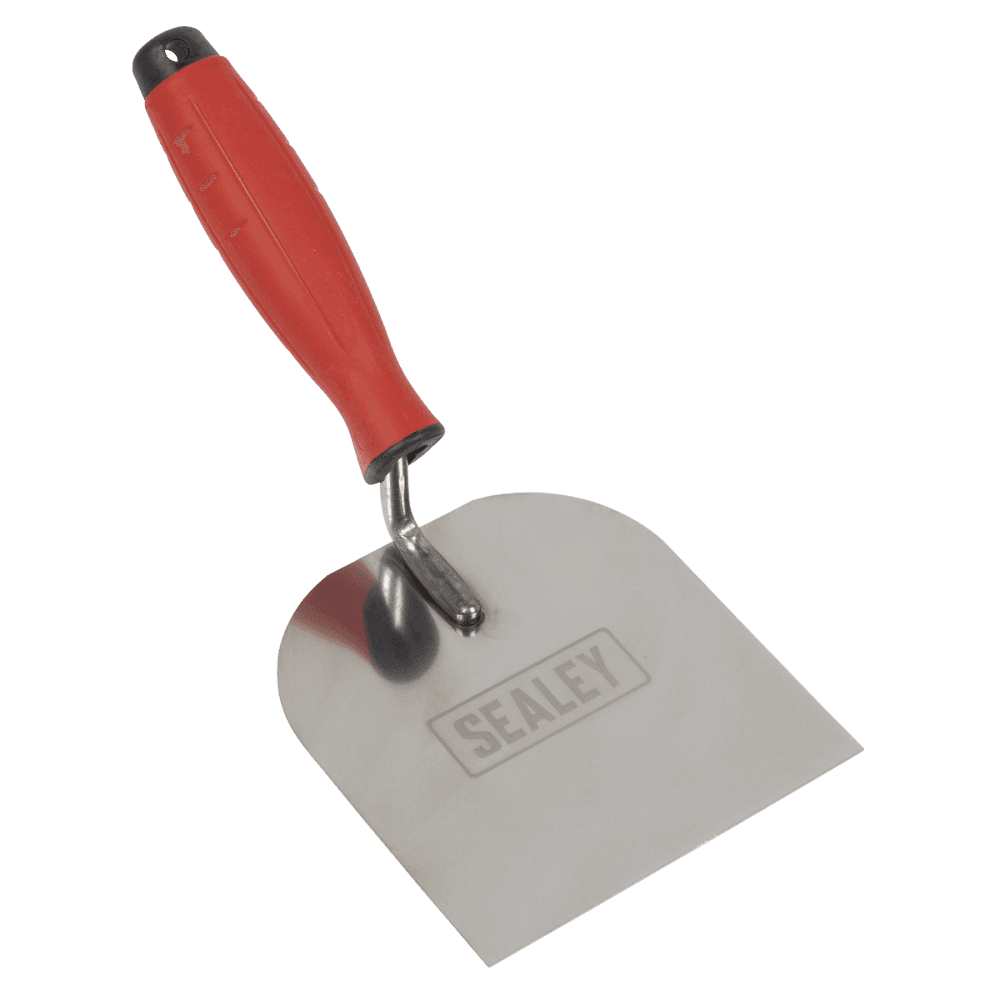 Stainless Steel Margin Trowel with Rubber Handle 120mm Model No- T1706