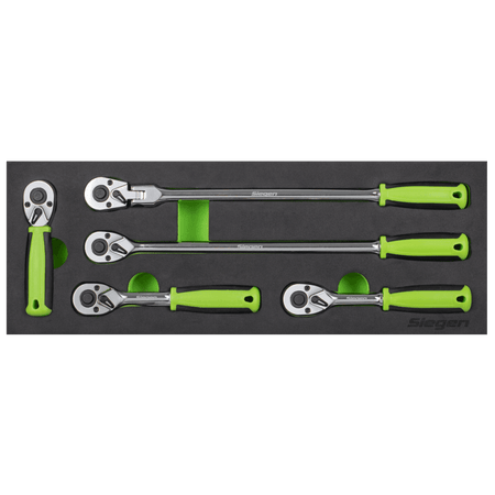 Ratchet Wrench Set 1/4"Sq 5pc Drive Flip Reverse Model No- S01290