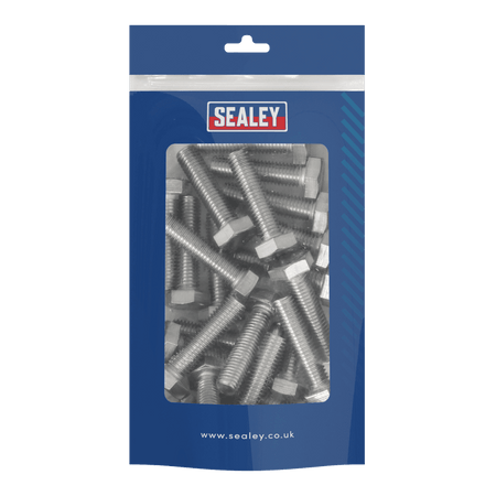 Stainless Steel Hex Head Set Screw DIN 933 - M10 X 40 A2 - Pack of 25 Model No- S1040