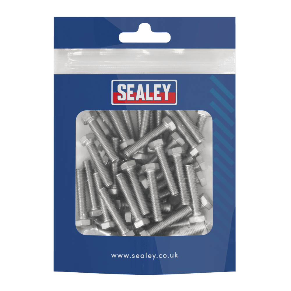 Stainless Steel Hex Head Set Screw DIN 933 - M5 X 25 A2 - Pack of 50 Model No- S525