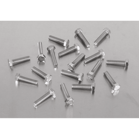 Stainless Steel Set Screw M6 x 25mm 1mm Pitch, DIN 933 - Pack of 50 Model No- S625S