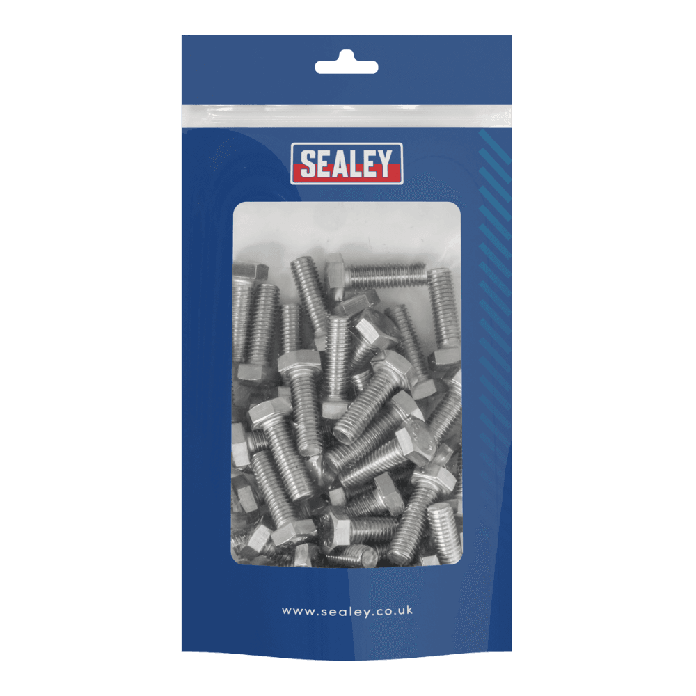 Stainless Steel Hex Head Set Screw DIN 933 - M8 X 25 A2 - Pack of 50 Model No- S825S