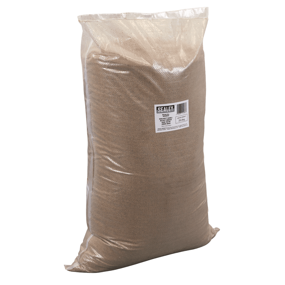 Walnut Shell Blast Media - Size 16/30 - 25kg Bag Model No- WS25KG