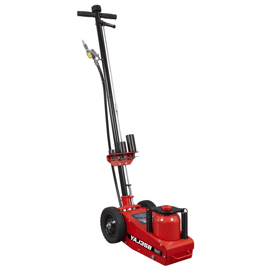 Air Operated Single Stage Trolley Jack 35 Tonne : Model No- YAJ35B