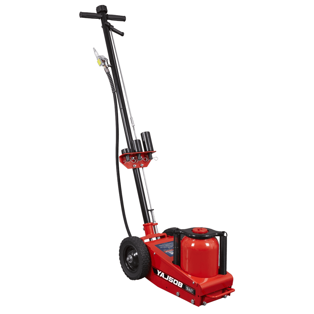 Air Operated Single Stage Trolley Jack 50 Tonne : Model No- YAJ50B