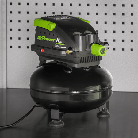 11L Oil Free Direct Drive Air Compressor 0.5hp Model No- SAC1100