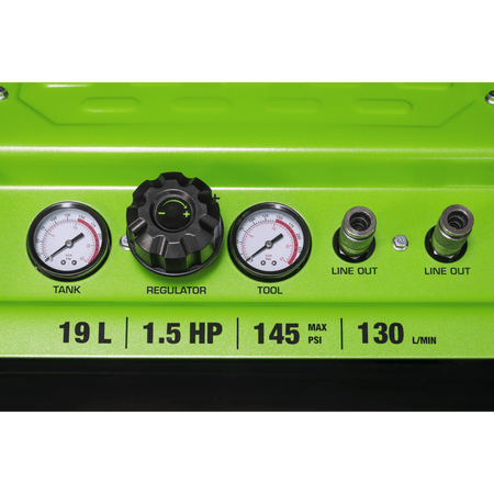 19L Oil Free Direct Drive Air Compressor 1.5hp Model No- SAC1900