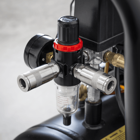 50L Low Noise Oil Free Direct Drive Air Compressor 2 x 2hp Model No- SAC5001S