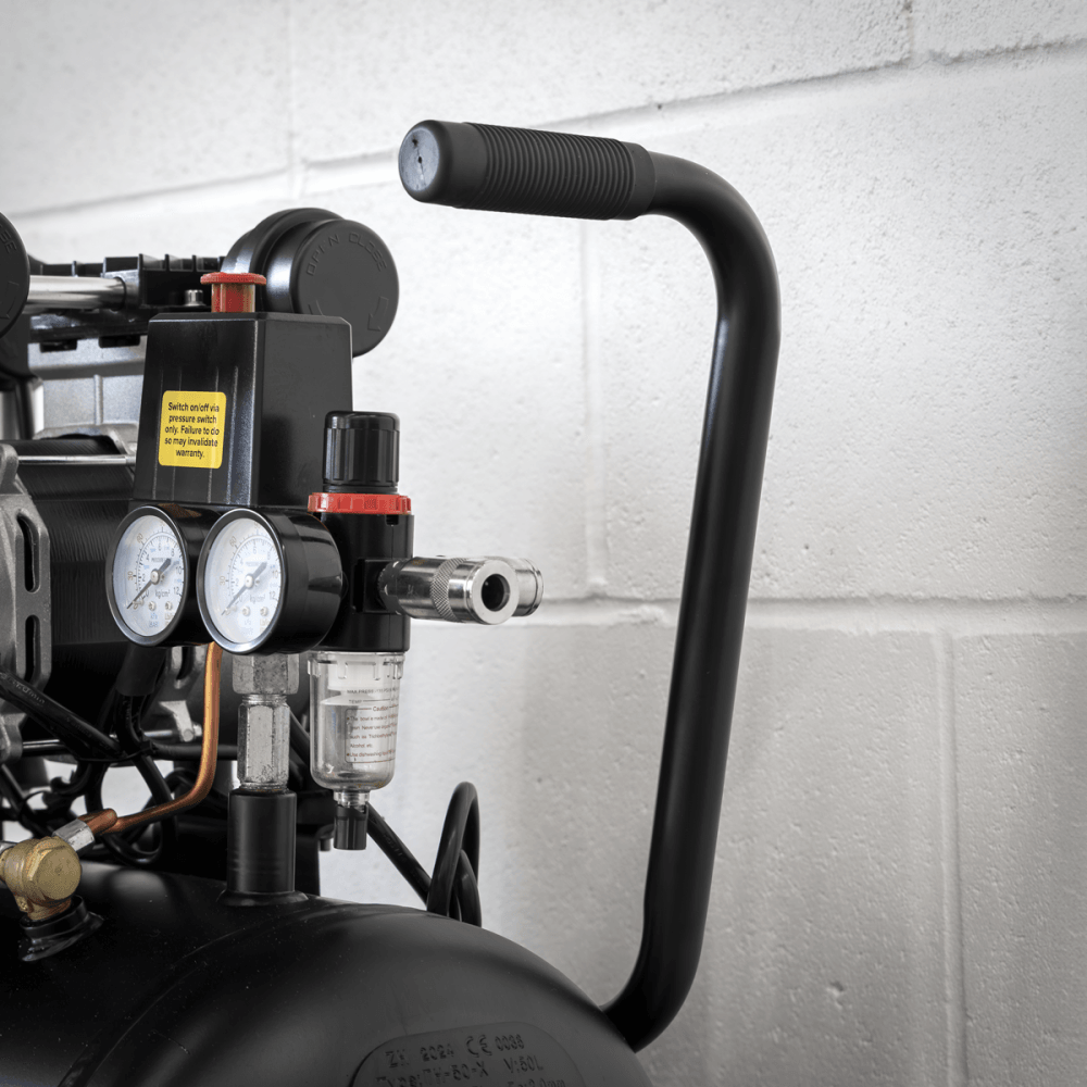 50L Low Noise Oil Free Direct Drive Air Compressor 2 x 2hp Model No- SAC5001S