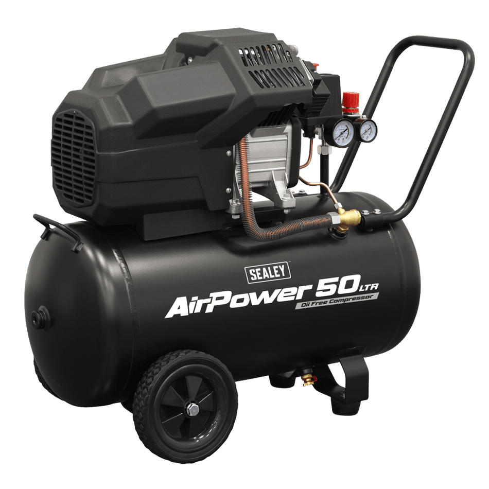 Air Compressor 50L V-Twin Oil Free Direct Drive 3hp Model No- SAC5002
