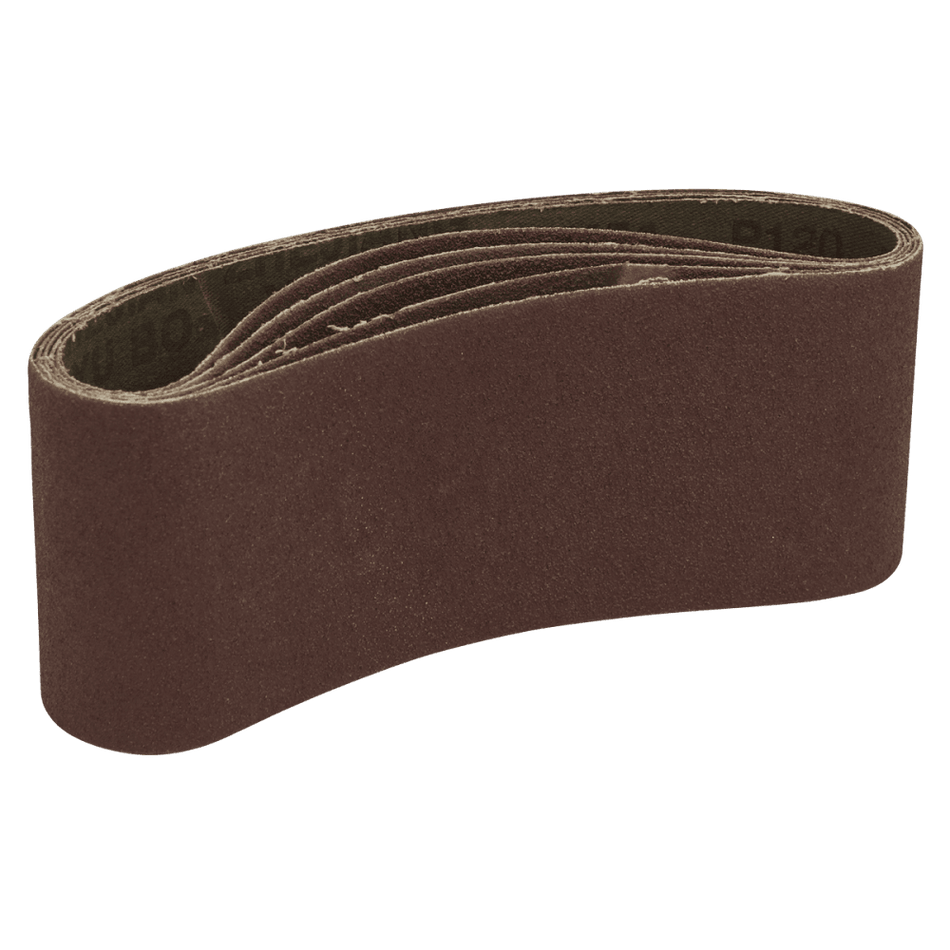 76 x 457mm Sanding Belt 120Grit - Pack of 5 Model No- SB120457