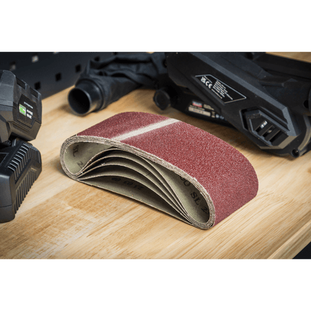 76 x 457mm Sanding Belt 60Grit - Pack of 5 Model No- SB60457