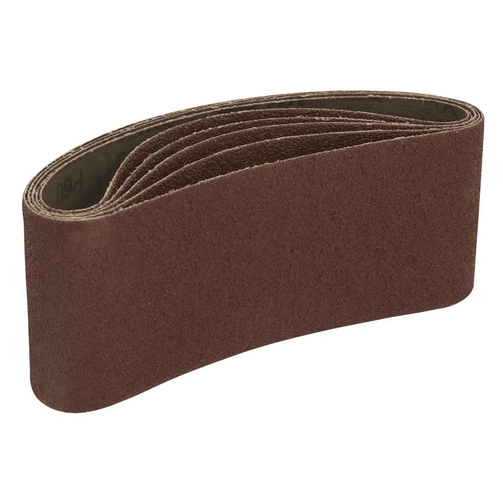 76 x 457mm Sanding Belt 60Grit - Pack of 5 Model No- SB60457
