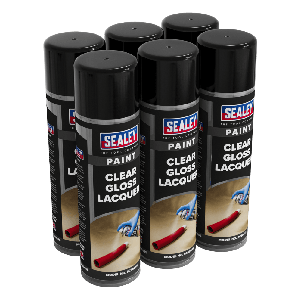 Gloss Lacquer 500ml, Clear - Pack of 6 Model No- SCS065