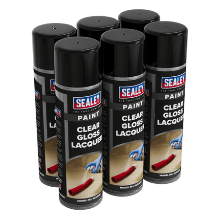 Gloss Lacquer 500ml, Clear - Pack of 6 Model No- SCS065