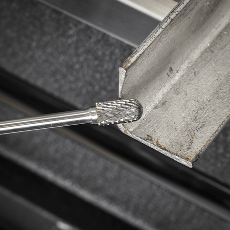 Tungsten Carbide Rotary Burr Extra-Long Cylindrical Ball Nose 10mm Model No- SDB02XL