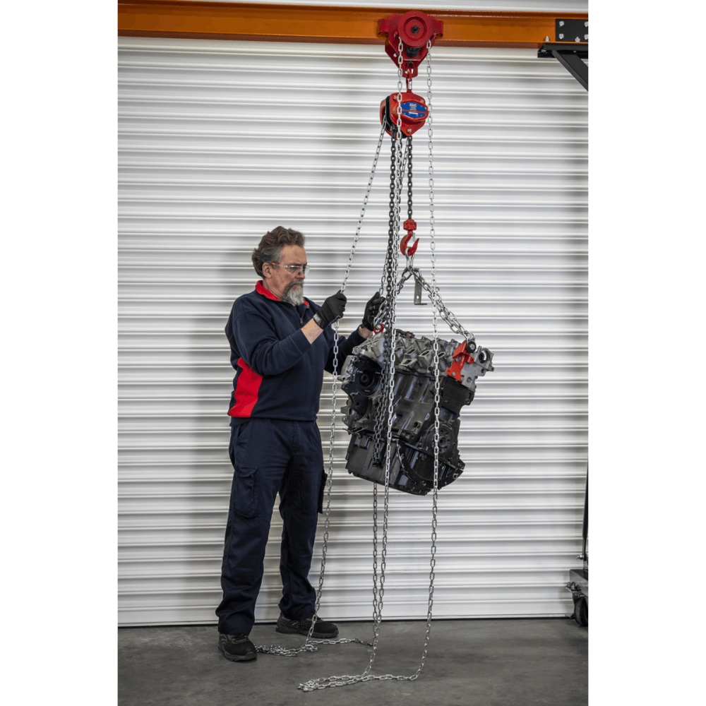 Portable Adjustable Gantry Crane with Geared Trolley Combo 1 Tonne Model No- SG1000KITG