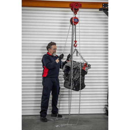 Portable Adjustable Gantry Crane with Geared Trolley Combo 1 Tonne Model No- SG1000KITG