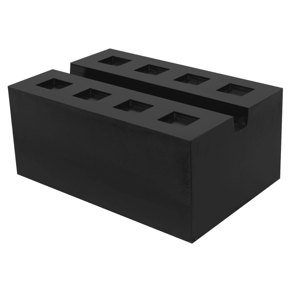 Slotted Rubber Support Block for Viking Jacking Beams 80mm Model No- SJBEX.A03