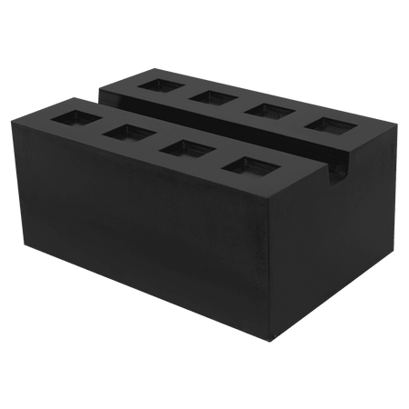 Slotted Rubber Support Block for Viking Jacking Beams 80mm Model No- SJBEX.A03