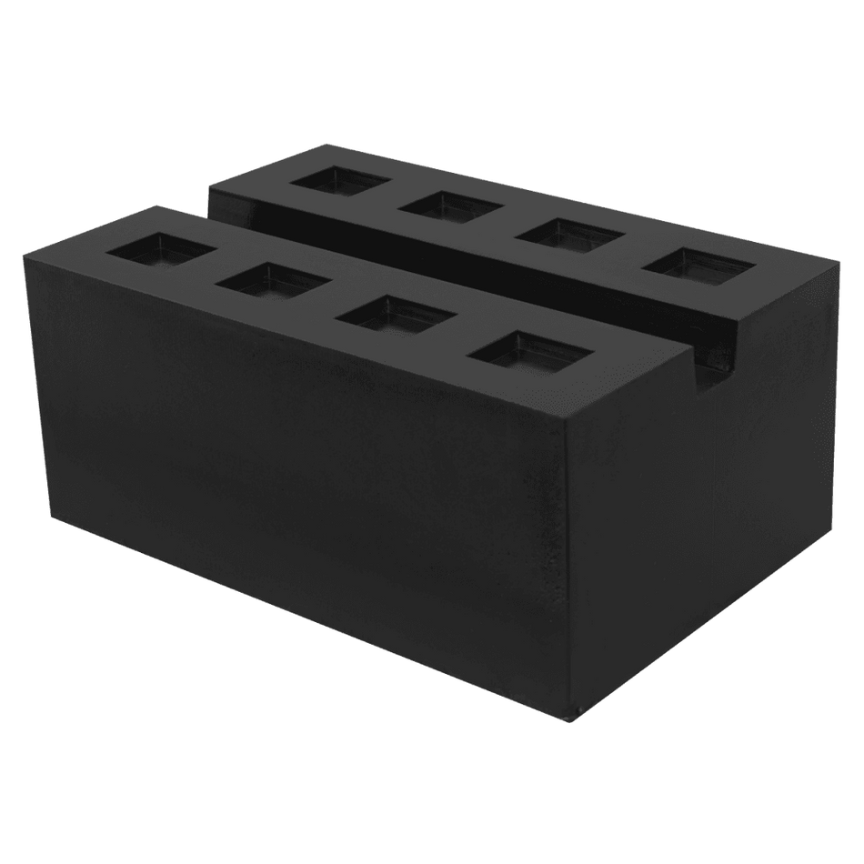 Slotted Rubber Support Block for Viking Jacking Beams 80mm Model No- SJBEX.A03