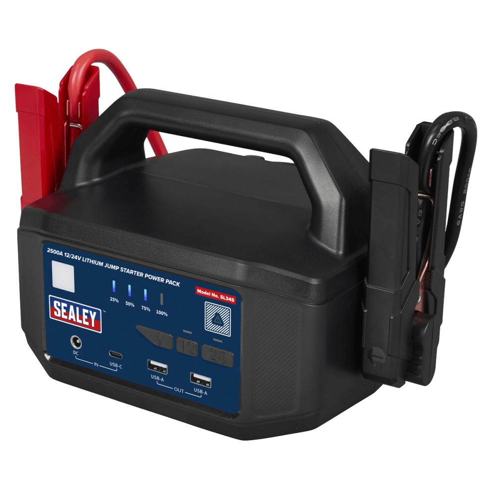 2500A 12/24V Lithium Jump Starter Power Pack Model No- SL34S