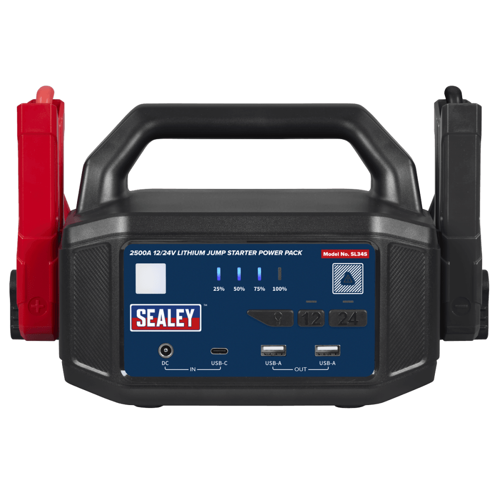 2500A 12/24V Lithium Jump Starter Power Pack Model No- SL34S