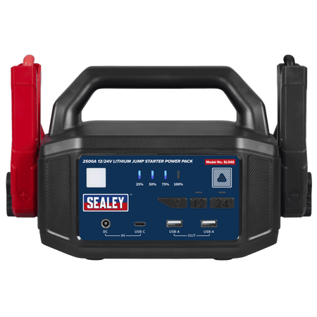 2500A 12/24V Lithium Jump Starter Power Pack Model No- SL34S