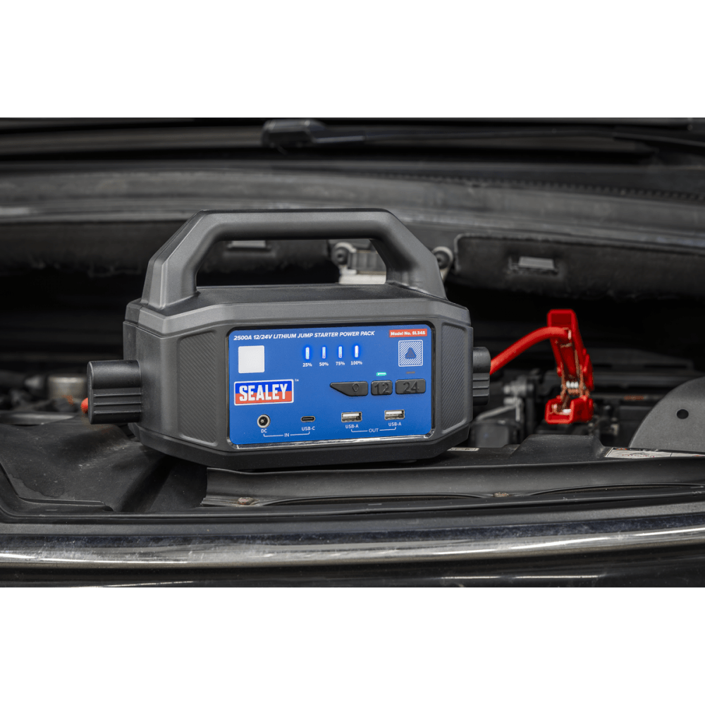 2500A 12/24V Lithium Jump Starter Power Pack Model No- SL34S