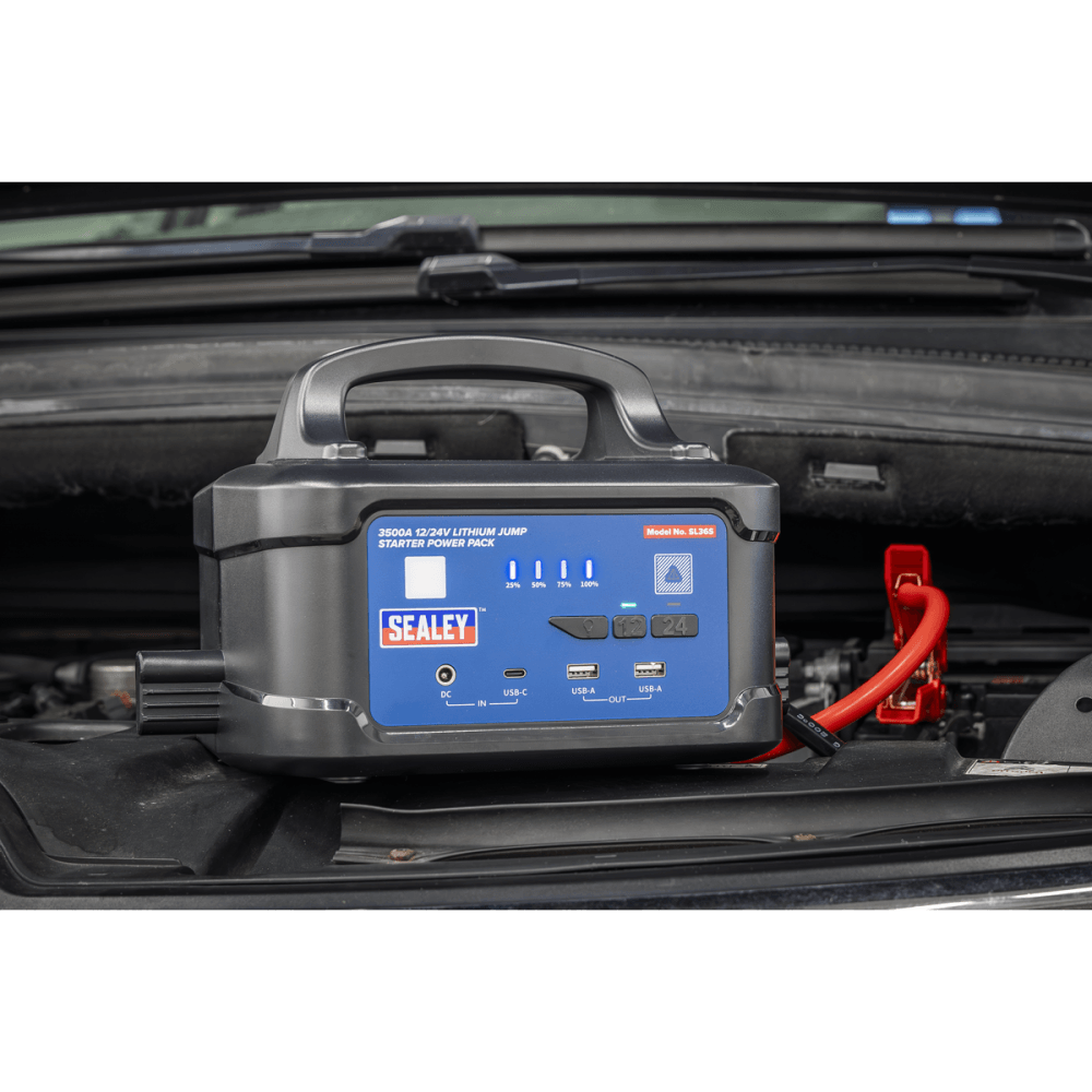 3500A 12/24V Lithium Jump Starter Power Pack Model No- SL36S