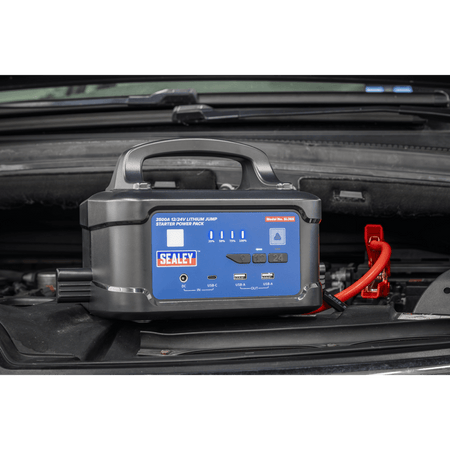 3500A 12/24V Lithium Jump Starter Power Pack Model No- SL36S