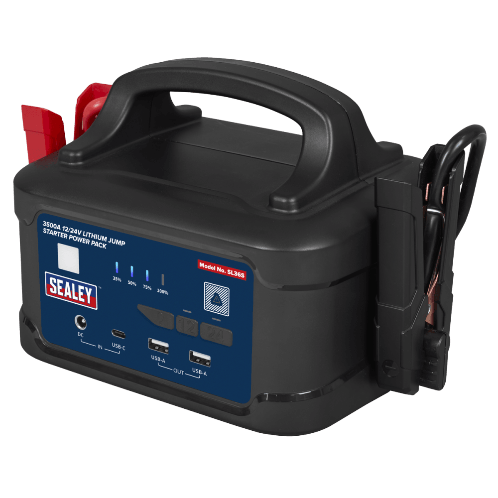 3500A 12/24V Lithium Jump Starter Power Pack Model No- SL36S