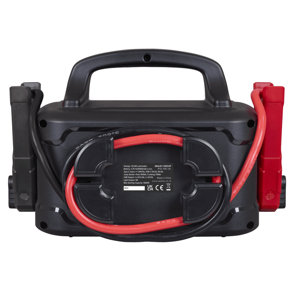 3500A 12/24V Lithium Jump Starter Power Pack Model No- SL36S