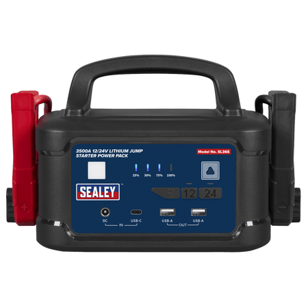 3500A 12/24V Lithium Jump Starter Power Pack Model No- SL36S