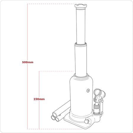 Viking Telescopic Bottle Jack 5 Tonne Model No- PTBJ5S