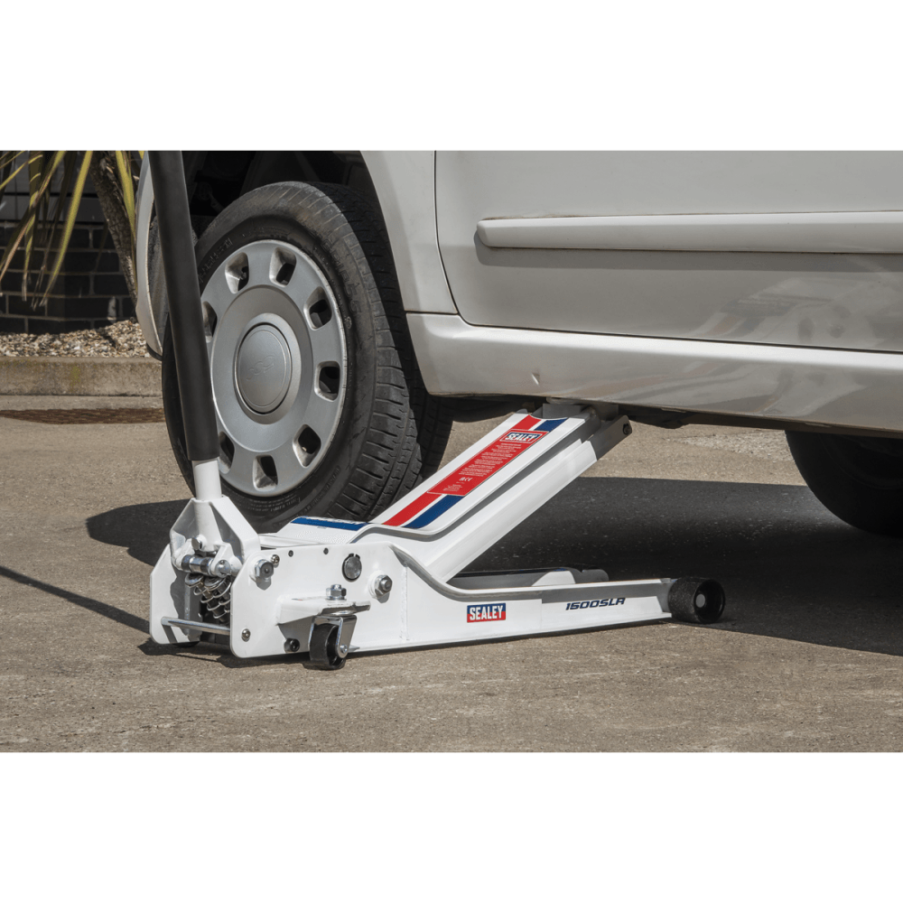 Low Profile Long Reach Rocket Lift Trolley Jack 1.5 Tonne Model No- 1500SLR