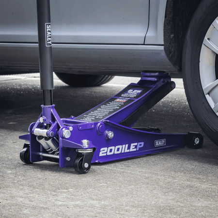 Low Profile Trolley Jack with Rocket Lift 2.25 Tonne - Purple Model No- 2001LEP