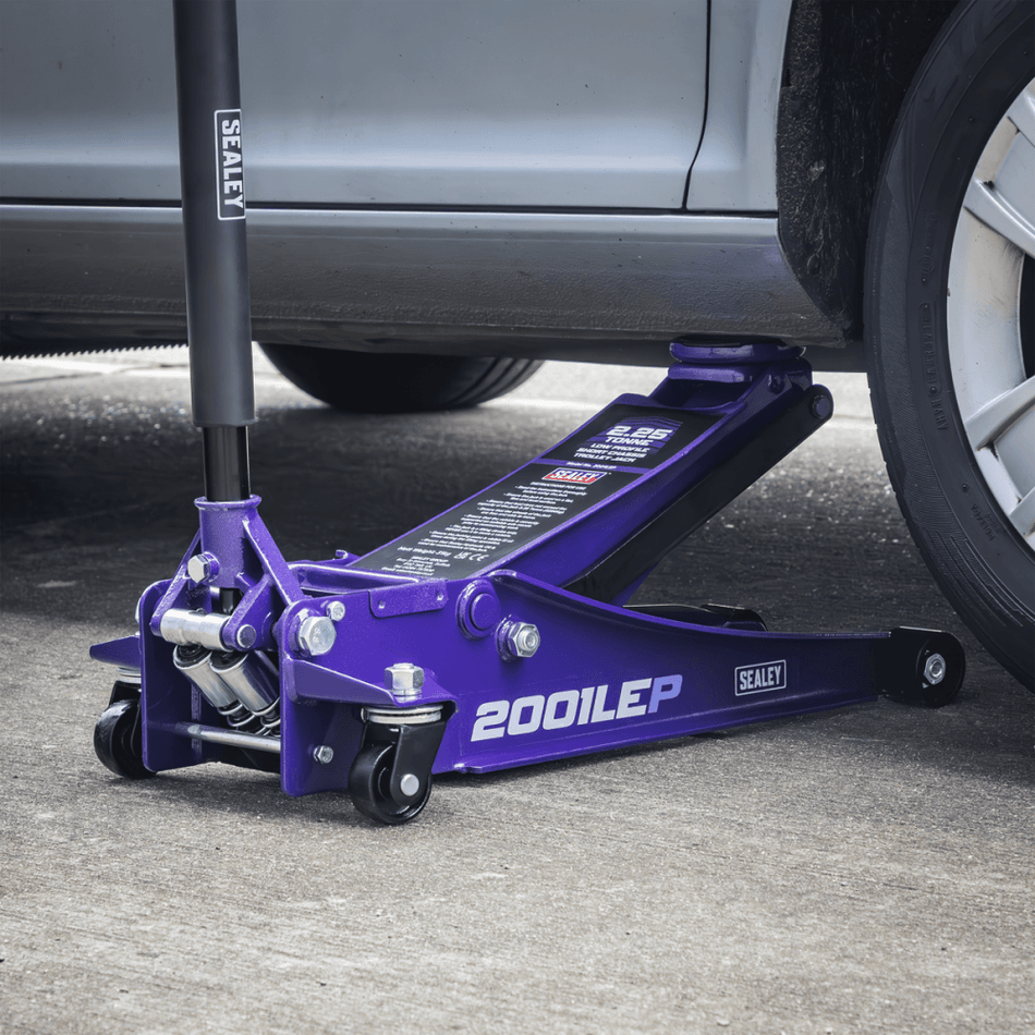 Low Profile Trolley Jack with Rocket Lift 2.25 Tonne - Purple Model No- 2001LEP