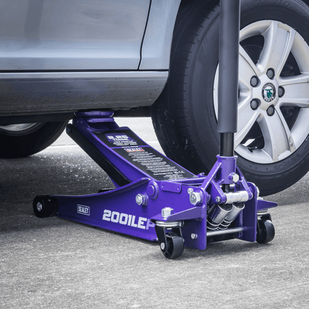 Low Profile Trolley Jack with Rocket Lift 2.25 Tonne - Purple Model No- 2001LEP