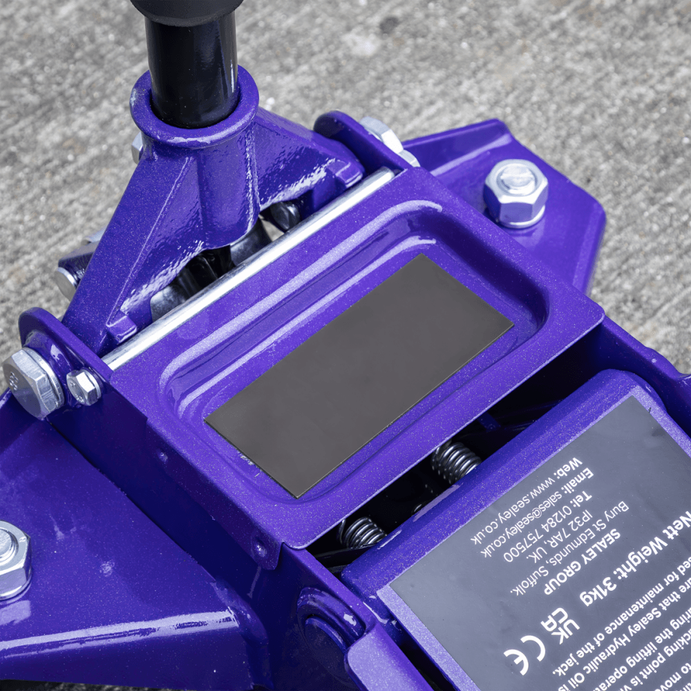 Low Profile Trolley Jack with Rocket Lift 2.25 Tonne - Purple Model No- 2001LEP