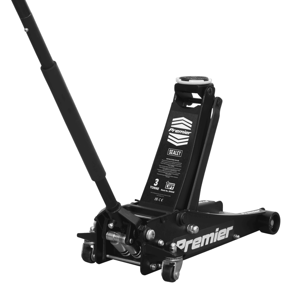 Premier Trolley Jack 3 Tonne & Axle Stands (Pair) 3 Tonne per Stand Combo Model No- 3040ABCOMBO