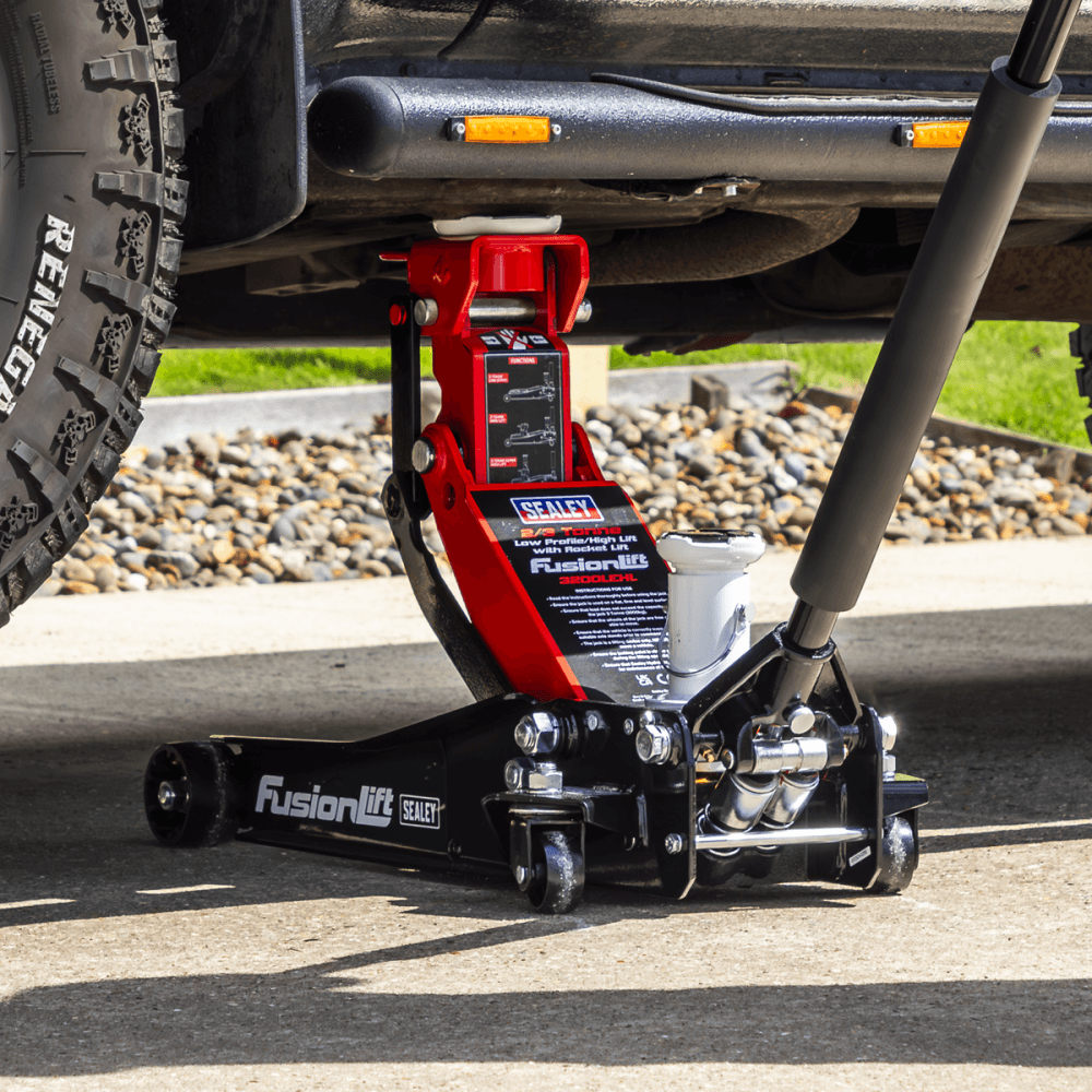 Low Profile High Lift Trolley Jack with Rocket Lift 2/3 Tonne Model No- 3200LEHL