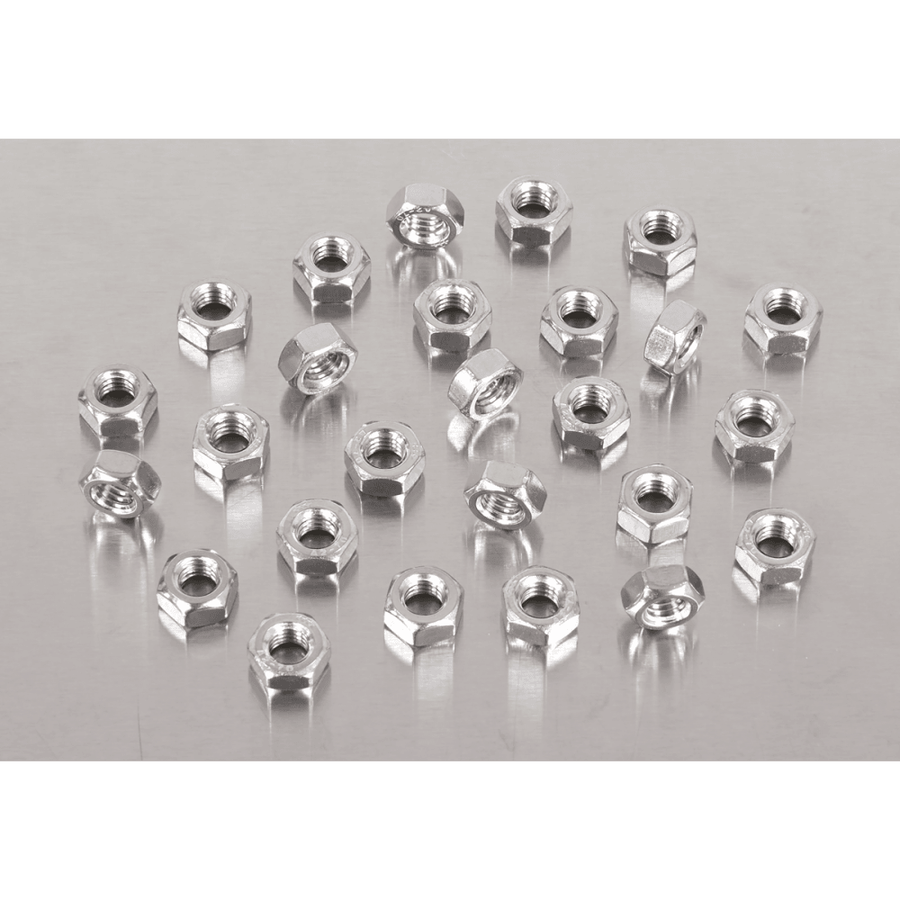 Stainless Steel Nut M6 x 1mm, DIN 934 - Pack of 100 Model No- SS6