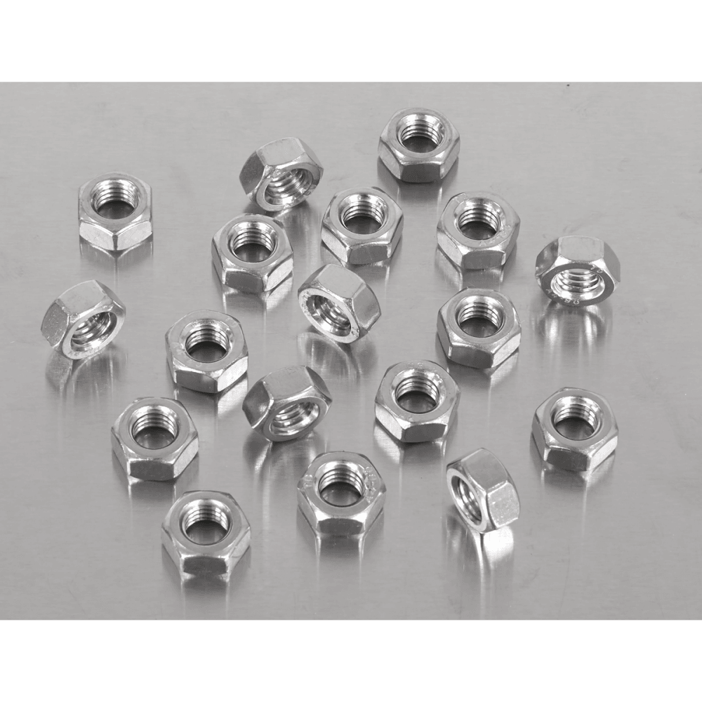 Stainless Steel Full Nut M8 x 1.25 pitch, DIN 934 - Pack of 100 Model No- SS8
