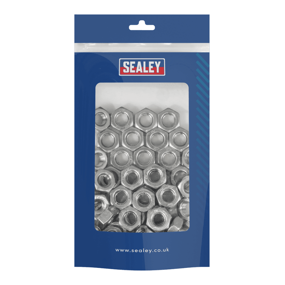 Stainless Steel Nut M10 A2, DIN 934 - Pack of 50 Model No- SSN10