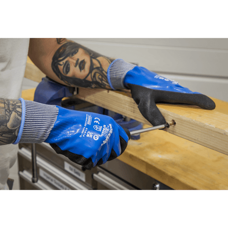 Worksafe Waterproof Latex Gloves, X-Large - Pair Model No- SSP49XL