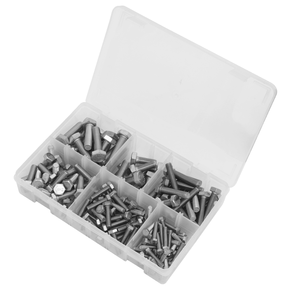 Stainless Steel Setscrew Assortment M5-M10 150pc Model No- AB078SS