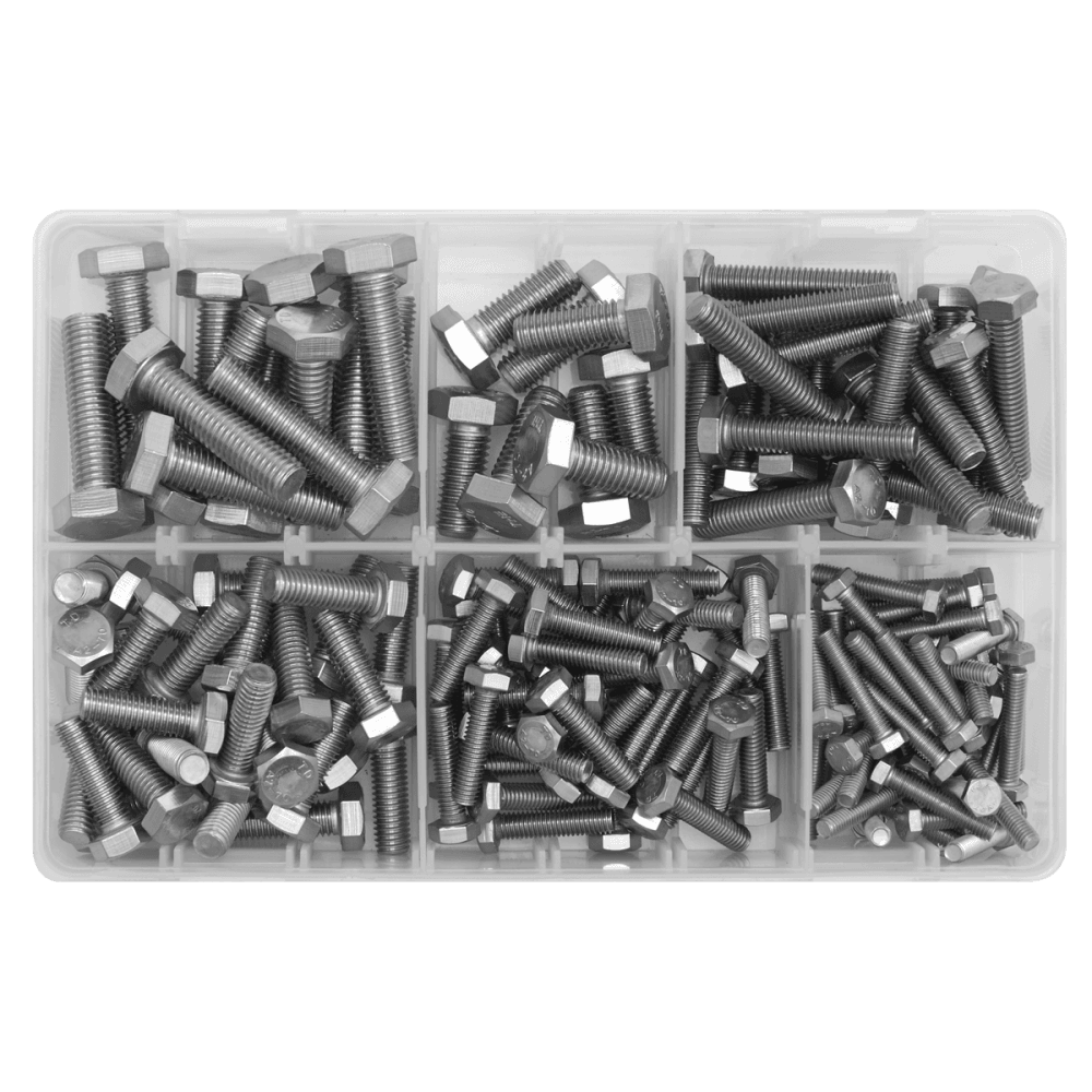 Stainless Steel Setscrew Assortment M5-M10 150pc Model No- AB078SS