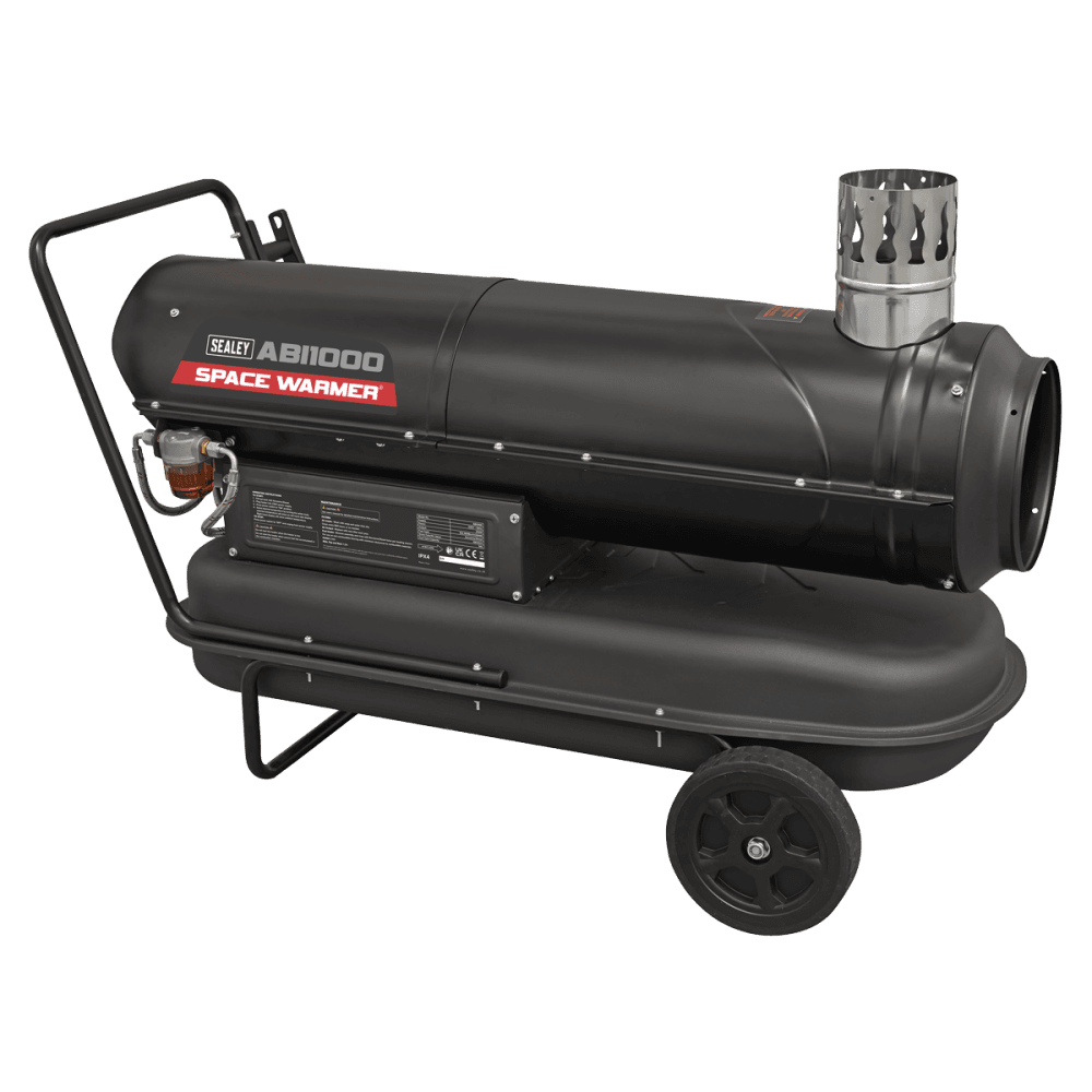 Space Warmer® Indirect Kerosene/Diesel Heater with Wheels 102,000Btu/hr : Model No- ABI1000